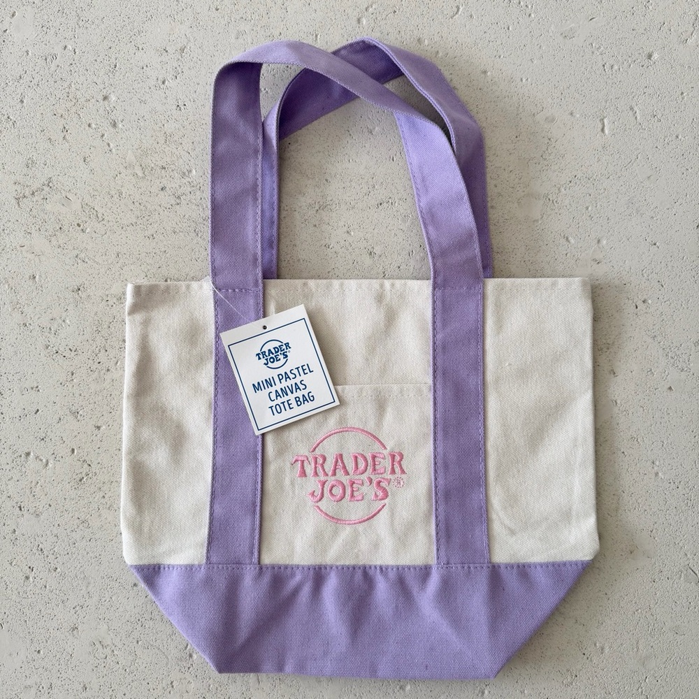 Trader Joe’s pastel mini tote